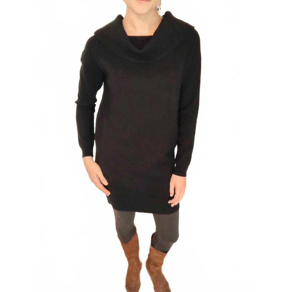 NEW RD STYLE marilyn long sleeve mini dress in black